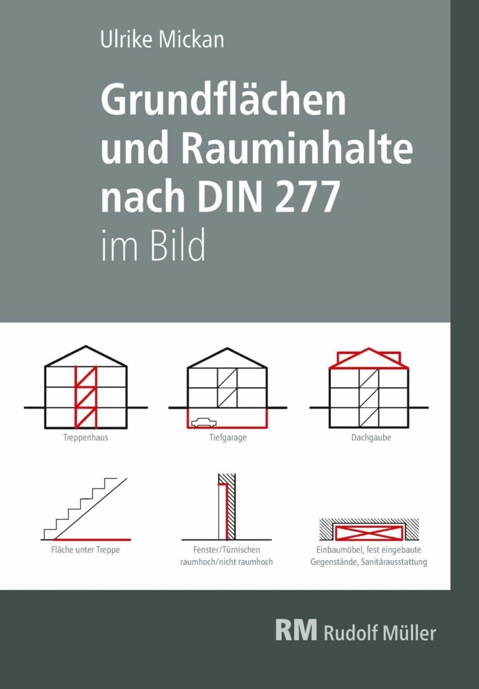 Grundflächen und Rauminhalte nach DIN 277 im Bild - E-Book (PDF) main product photo