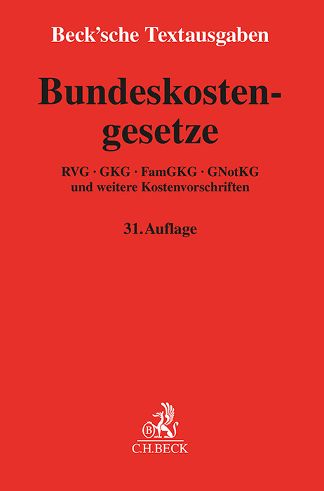 Bundeskostengesetze main product photo