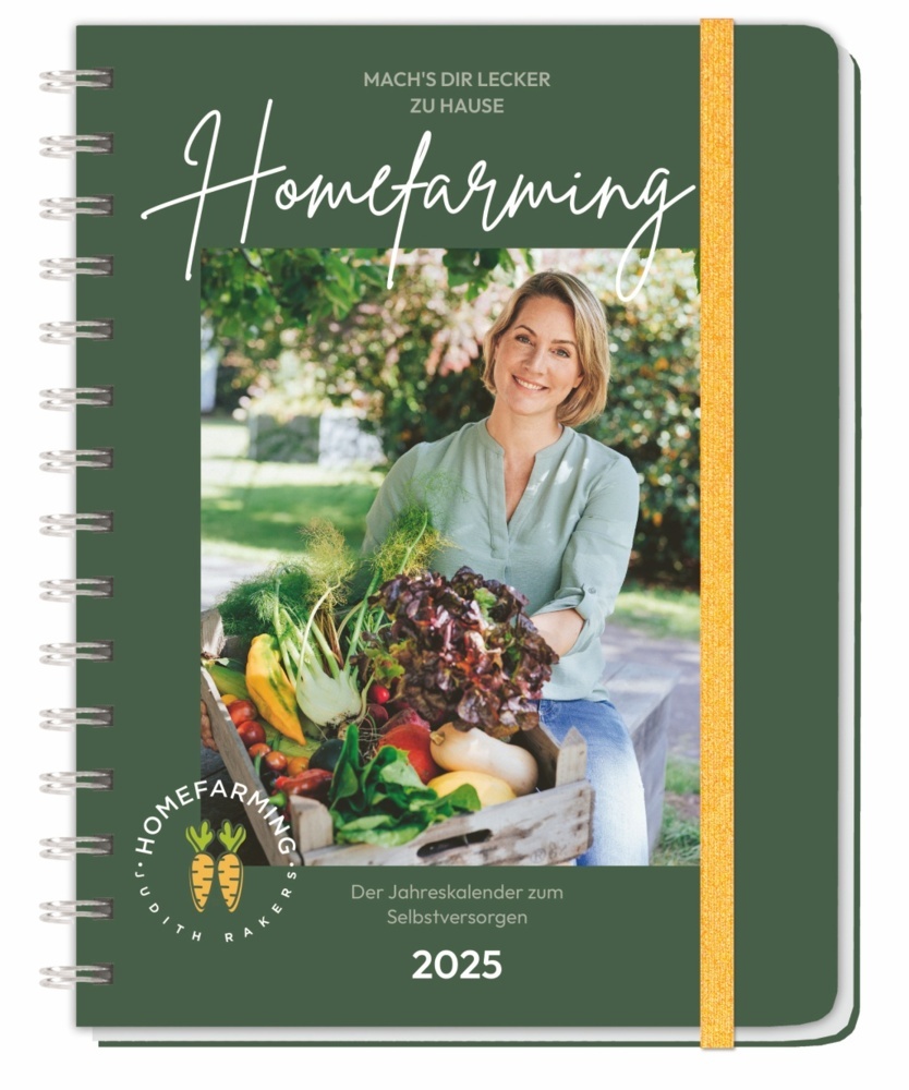 Judith Rakers Spiral-Kalenderbuch A5 2025 - Homefarming main product photo