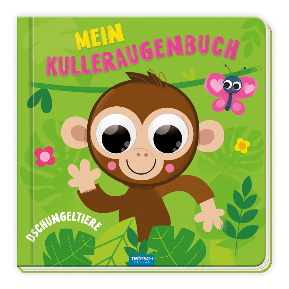 TRÖTSCH - Mein Kulleraugenbuch "Dschungeltiere" | Interaktives Pappenbuch mit beweglichen Kulleraugen. Liebevoll illustriertes Vorlesebuch für spielerisches Entdecken | Ab 0 Jahren main product photo