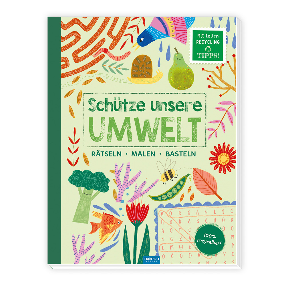 Trötsch Beschäftigungsbuch Schütze unsere Umwelt Rätseln Malen Basteln Natur main product photo