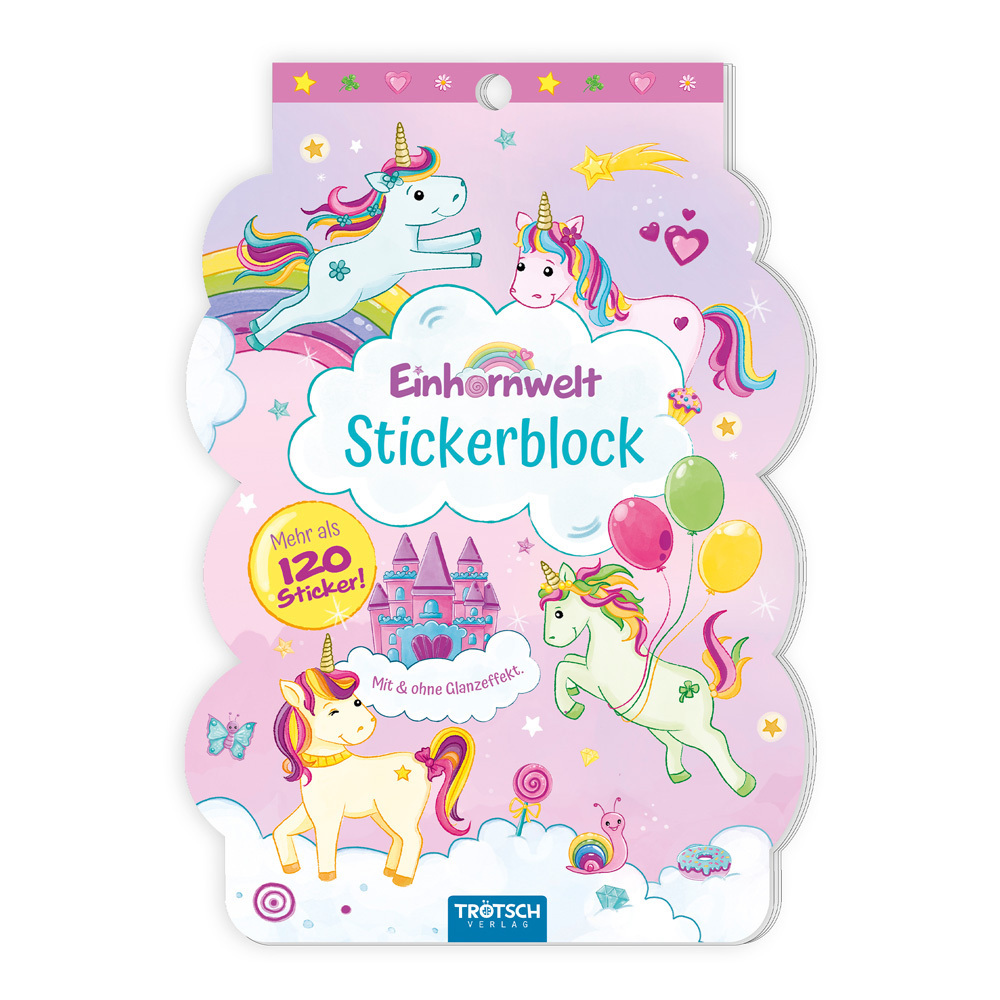 Trötsch Stickerblock Einhornwelt main product photo
