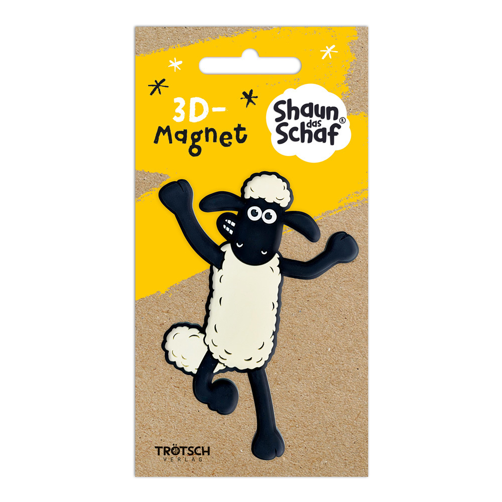 Trötsch Shaun das Schaf 3D-Magnet stehend main product photo