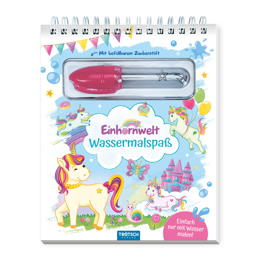 Trötsch Wassermalspaß mit Zauberstift Einhornwelt main product photo