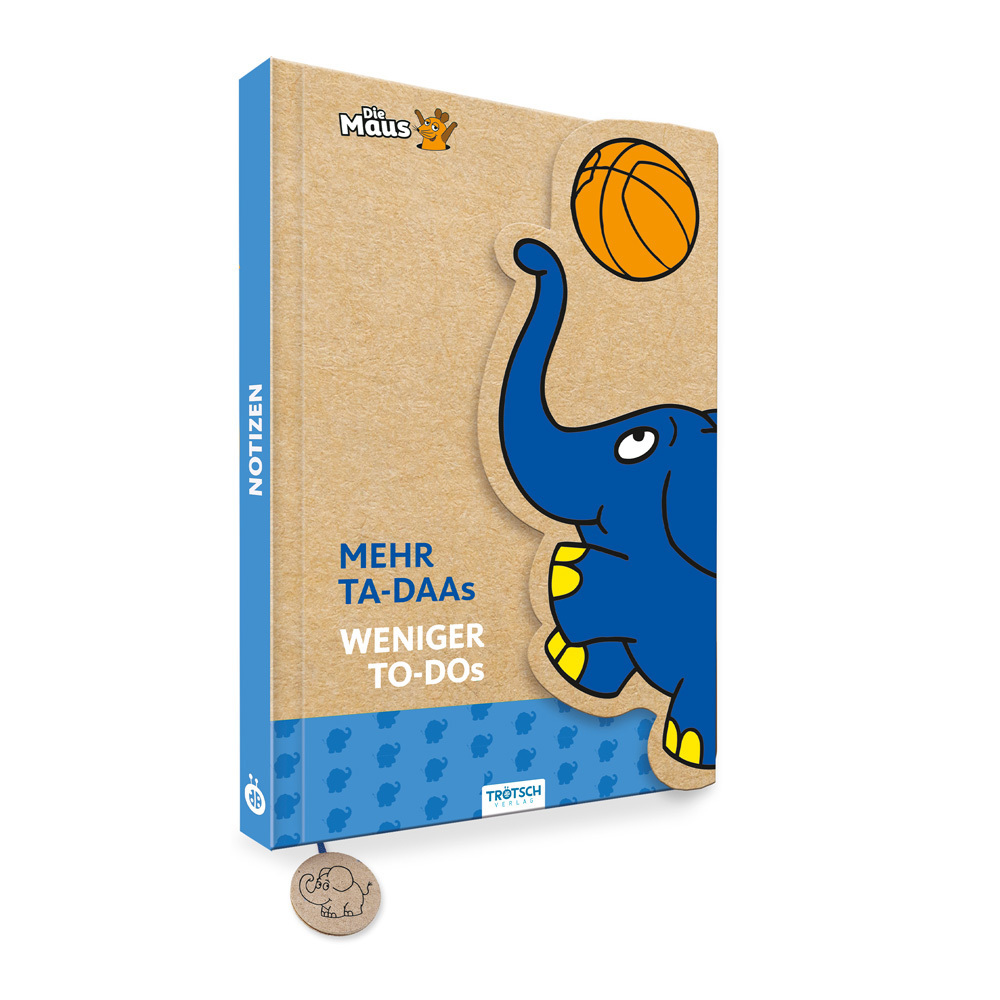 Trötsch Die Maus Notizbuch mit Klappe Elefant main product photo