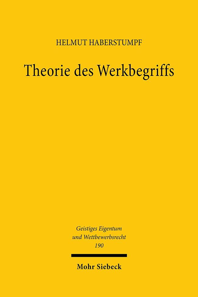 Theorie des Werkbegriffs main product photo