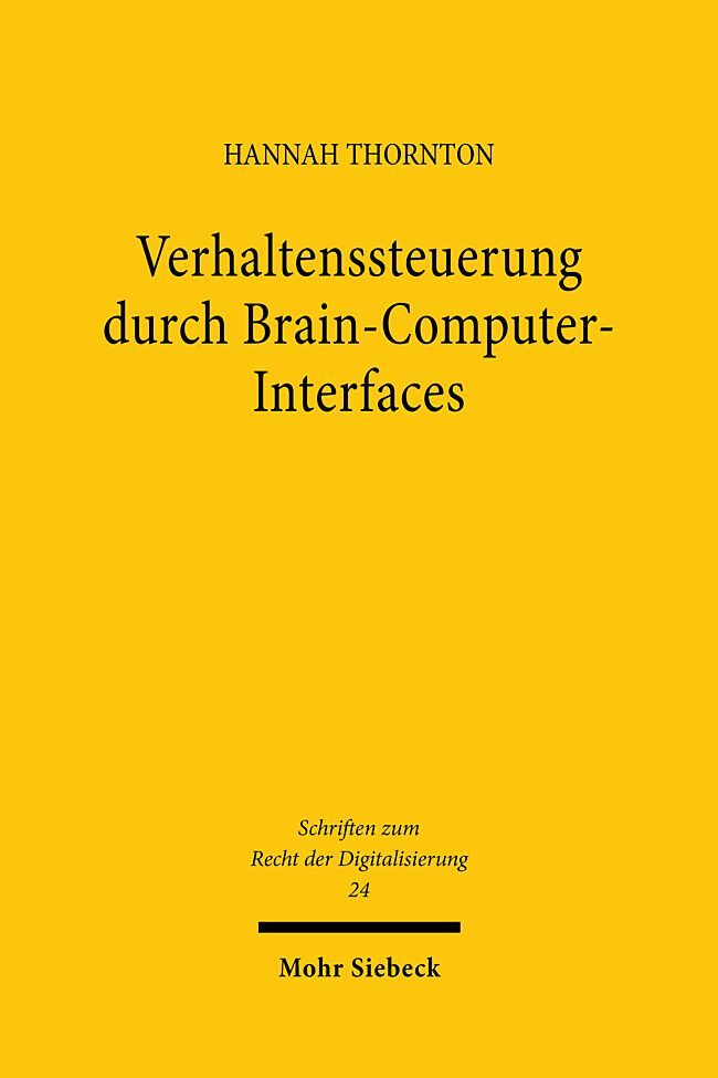 Verhaltenssteuerung durch Brain-Computer-Interfaces main product photo