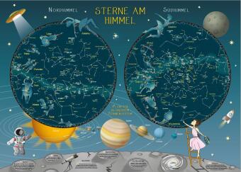Stars in the Sky - Star map for primary school pupils