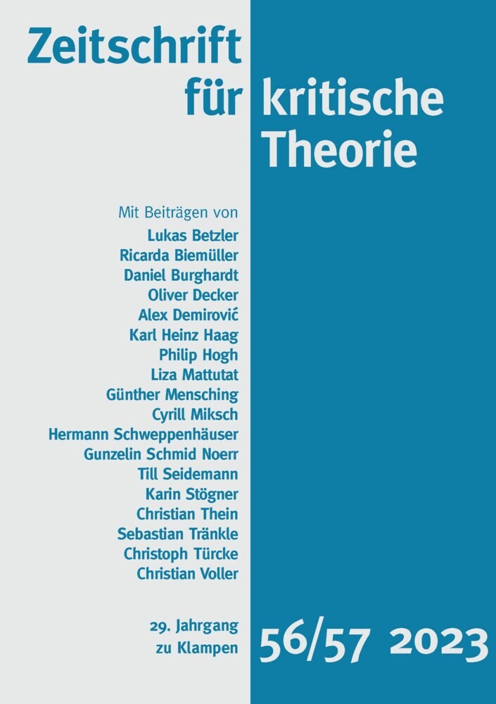 Zeitschrift für kritische Theorie / Zeitschrift für kritische Theorie, Heft 56/57 main product photo