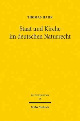 Staat und Kirche im deutschen Naturrecht