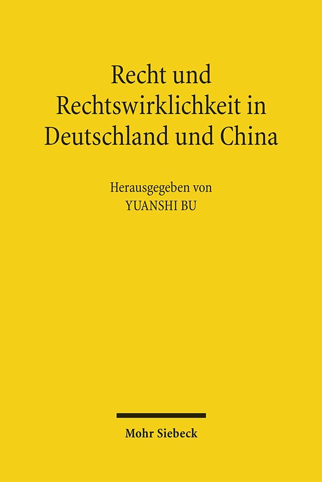 Recht und Rechtswirklichkeit in Deutschland und China main product photo