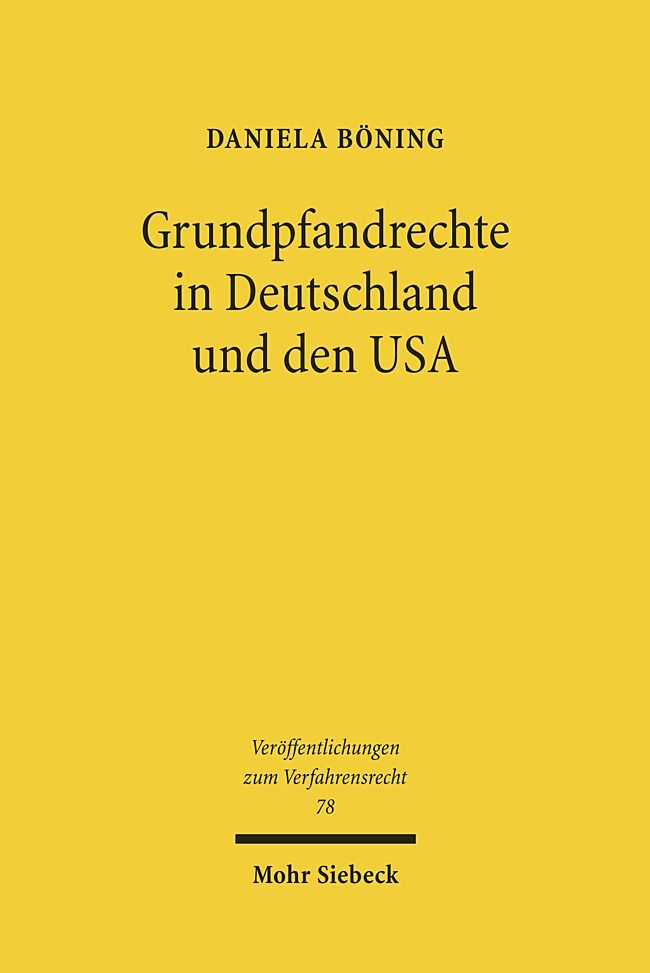 Grundpfandrechte in Deutschland und den USA main product photo