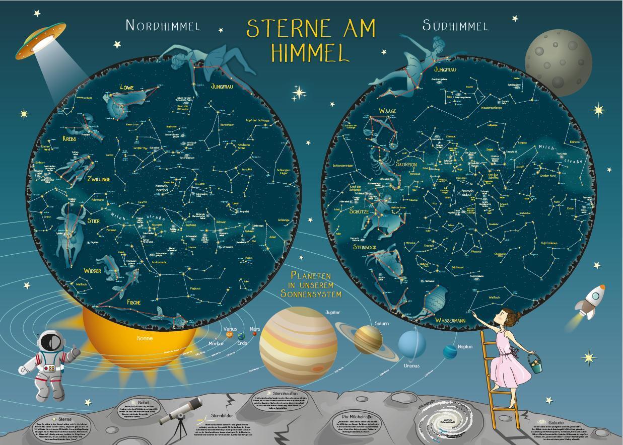 Stars in the Sky - Star map for primary school pupils main product photo