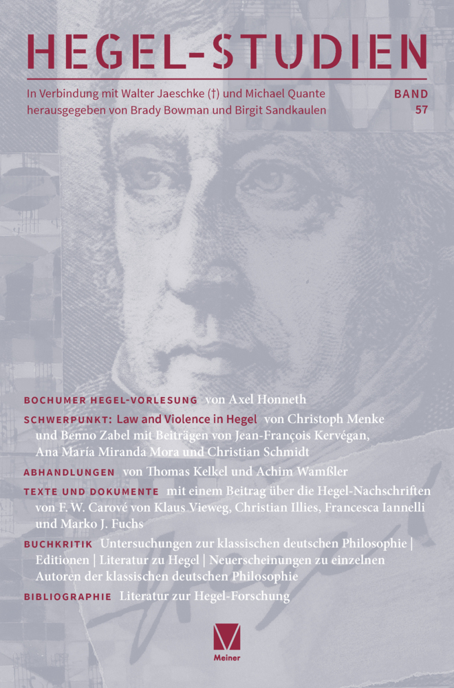 Hegel-Studien, Bd. 57 main product photo