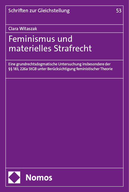 Feminismus und materielles Strafrecht main product photo
