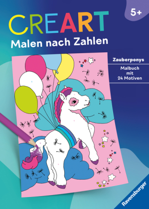 CreArt Malen nach Zahlen ab 5: Zauberponys