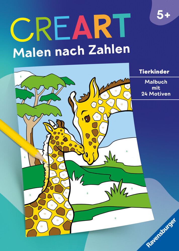 CreArt Malen nach Zahlen ab 5: Tierkinder main product photo