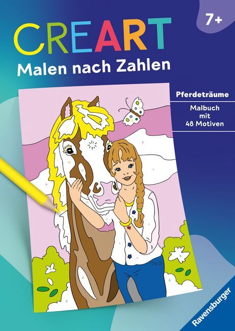 CreArt Malen nach Zahlen ab 7: Pferdeträume main product photo