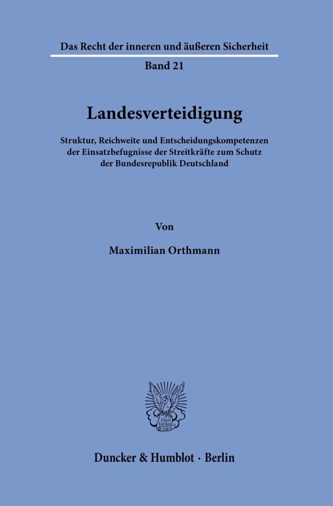 Landesverteidigung. main product photo
