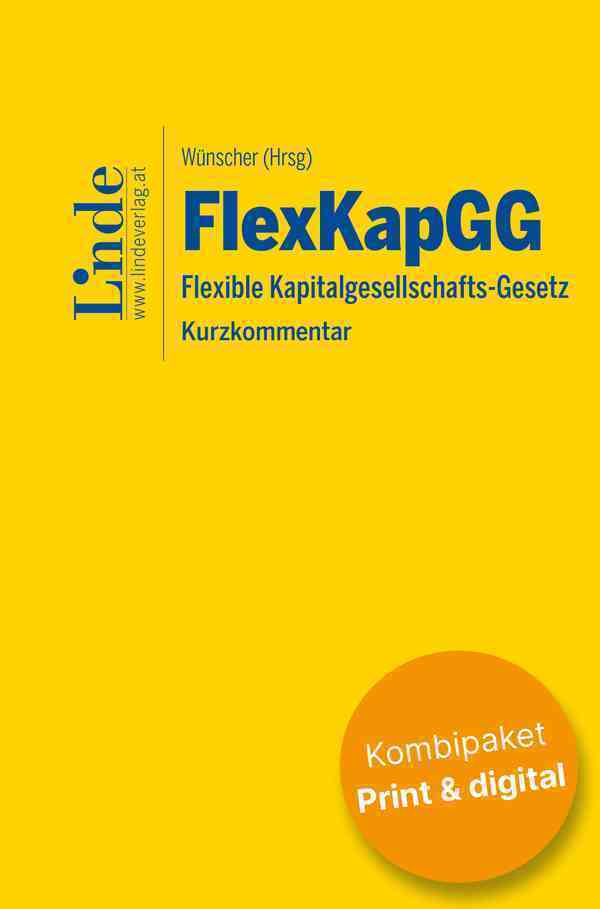 FlexKapGG | Flexible Kapitalgesellschafts-Gesetz (Kombi Print&digital) main product photo