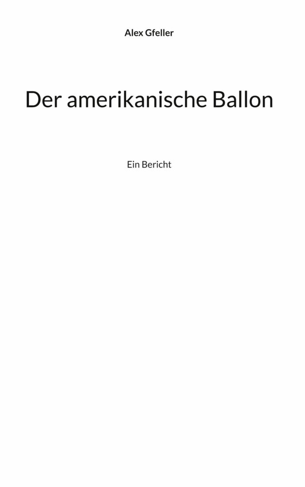 Der amerikanische Ballon main product photo