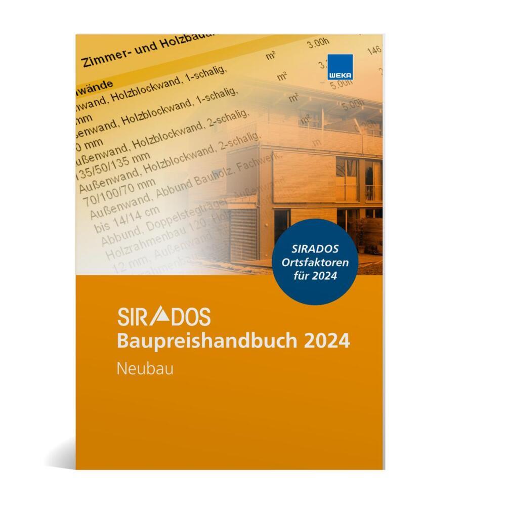 SIRADOS Baupreishandbuch Neubau 2024 main product photo