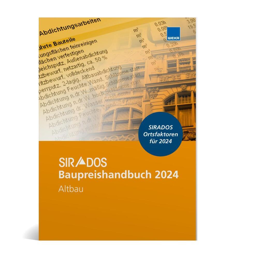 SIRADOS Baupreishandbuch Altbau 2024 main product photo