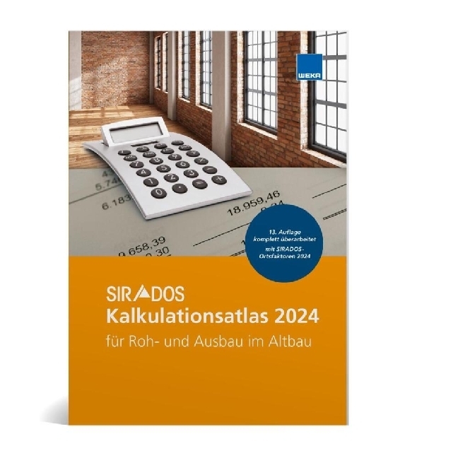 SIRADOS Kalkulationsatlas Altbau 2024 main product photo
