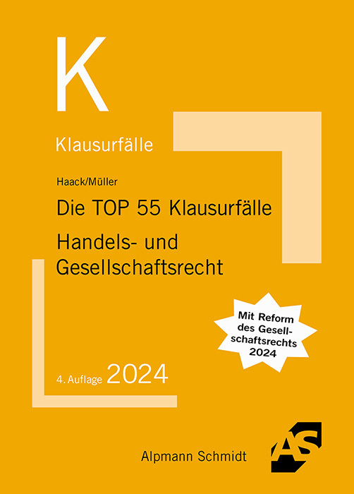 Die TOP 55 Klausurfälle Handels- und Gesellschaftsrecht main product photo