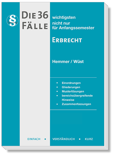 Die 36 wichtigsten Fälle Erbrecht main product photo