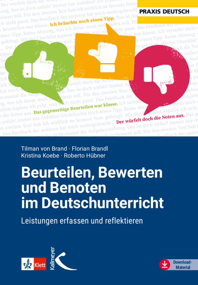 Beurteilen, Bewerten und Benoten im Deutschunterricht main product photo
