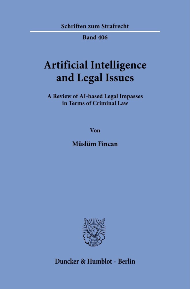 Artificial Intelligence and Legal Issues. main product photo