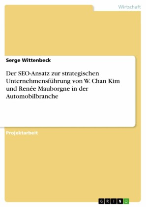 Der SEO-Ansatz zur strategischen Unternehmensführung von W. Chan Kim und Renée Mauborgne in der Automobilbranche