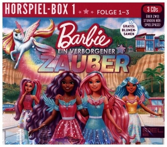 Barbie - Hörspiel-Box mit Blumentütchen. Folge.1-3, 3 Audio-CD main product photo