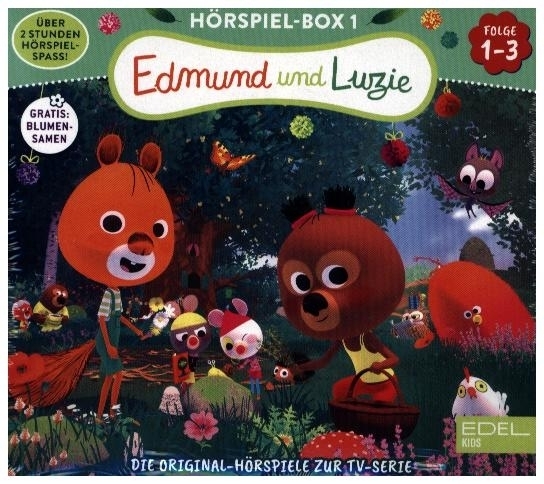 Edmund und Luzie - Hörspiel-Box mit Blumentütchen. Folge.1-3, 3 Audio-CD main product photo