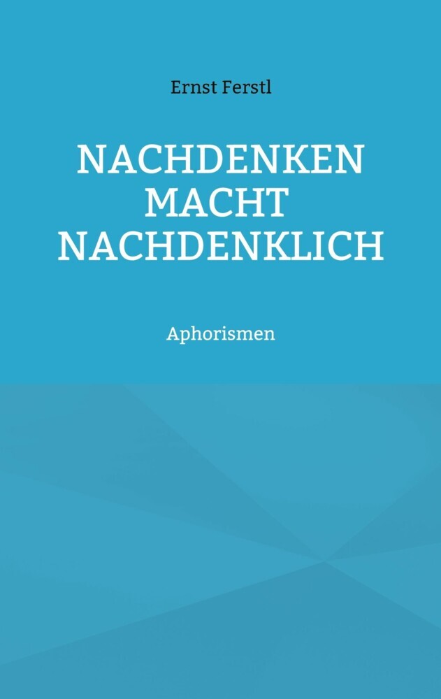 Nachdenken macht nachdenklich main product photo