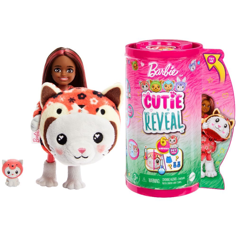 Barbie Cutie Reveal Chelsea Costume Cuties Series - Kitty Red Panda main product photo
