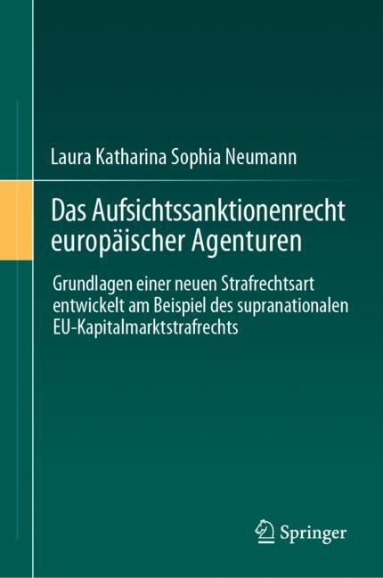 Das Aufsichtssanktionenrecht europäischer Agenturen main product photo