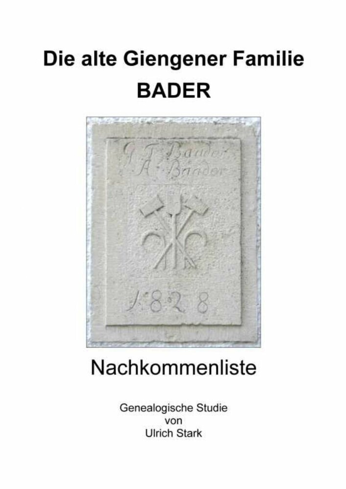 Die alte Giengener Familie BADER main product photo