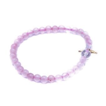 Rosenquarz Schutzengel Edelsteinarmband Kinder in Geschenkbox