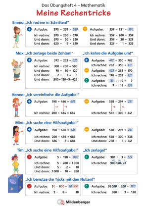 Das Übungsheft Mathematik 4 - Überarbeitete Neuauflage - Poster Meine Rechentricks