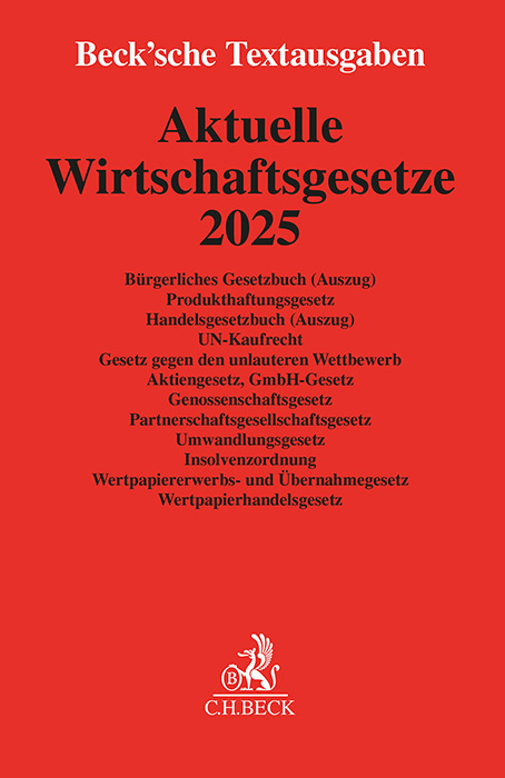 Aktuelle Wirtschaftsgesetze 2025 main product photo