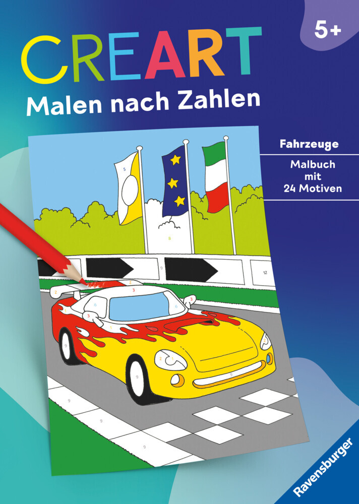 CreArt Malen nach Zahlen ab 5: Fahrzeuge main product photo