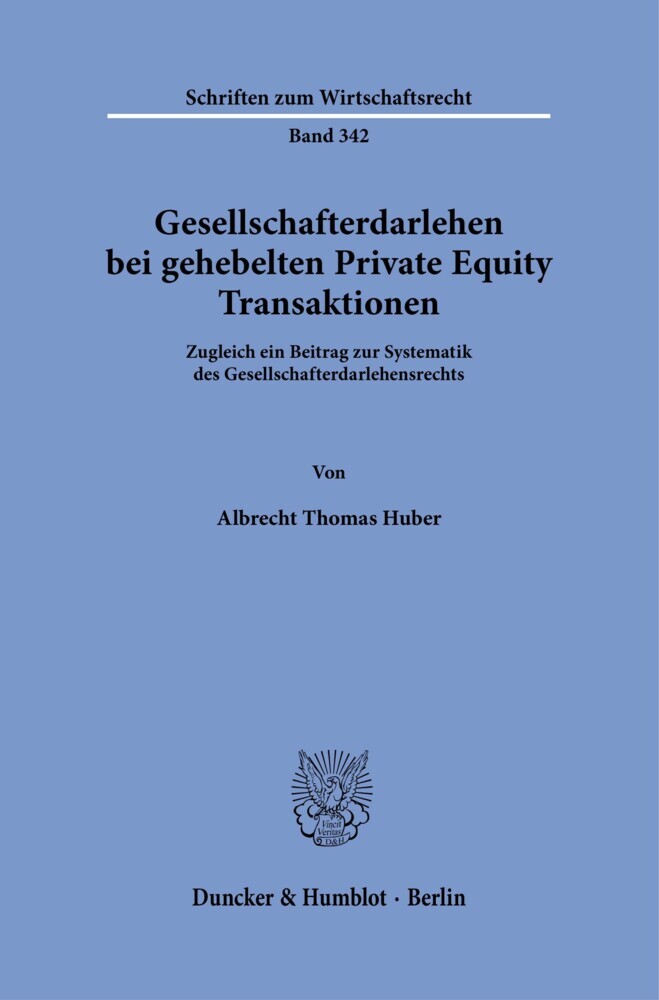 Gesellschafterdarlehen bei gehebelten Private Equity Transaktionen. main product photo
