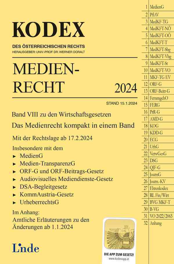 KODEX Medienrecht main product photo