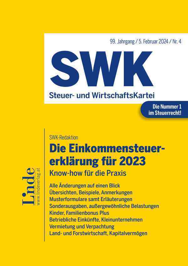 Die Steuererklärungen für 2023 | Band 1 main product photo