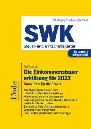 Die Steuererklärungen für 2023 | Band 1