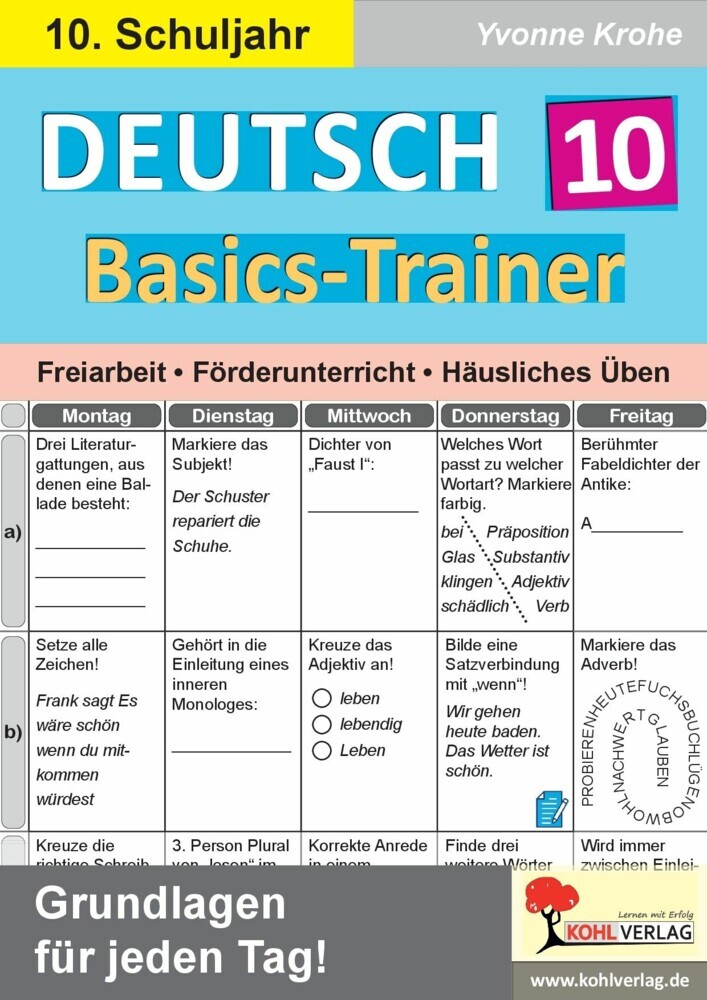 Deutsch-Basics-Trainer / Klasse 10 main product photo