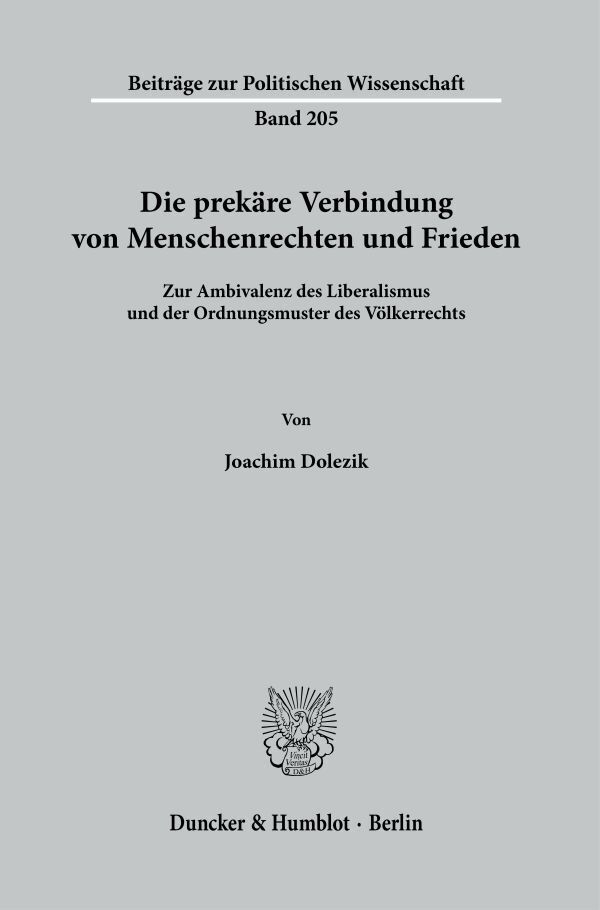 Die prekäre Verbindung von Menschenrechten und Frieden. main product photo