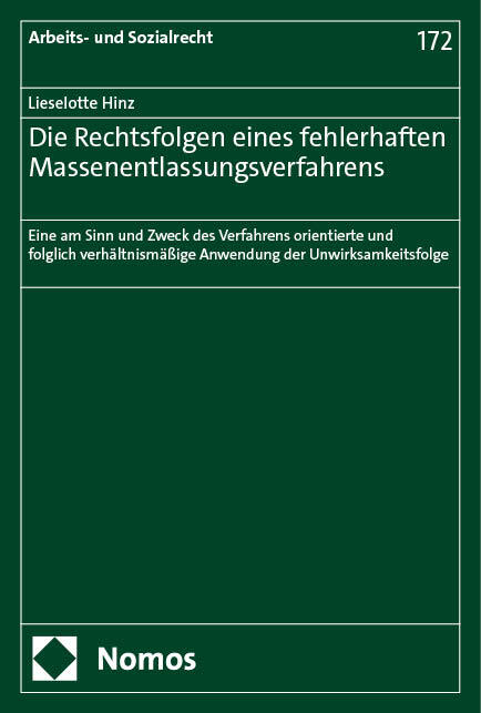 Die Rechtsfolgen eines fehlerhaften Massenentlassungsverfahrens main product photo